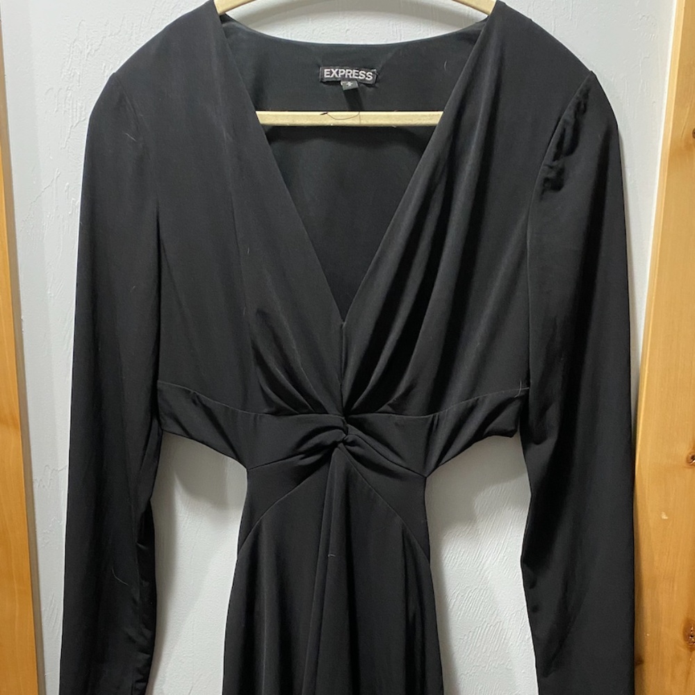 Express Open Back Black Dress M